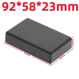 ABS Plastic Project Box Waterproof Black DIY Housing Instrument Case Storage Case Enclosure Boxes Electronic Home Supplies