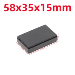 ABS Plastic Project Box Waterproof Black DIY Housing Instrument Case Storage Case Enclosure Boxes Electronic Home Supplies