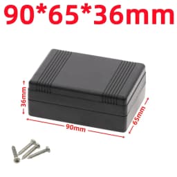 ABS Plastic Project Box Waterproof Black DIY Housing Instrument Case Storage Case Enclosure Boxes Electronic Home Supplies
