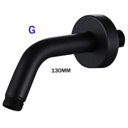 BAKALA Round & Square Stainless Steel Ultra-thin Showerheads 16/12/10/8 Inch Rainfall Shower Head Rain Shower BLACK Finish