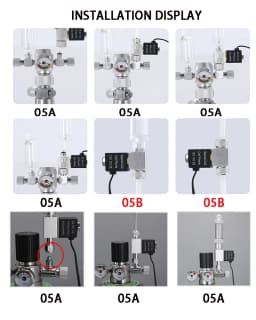 ZRDR Aquarium Co2 Solenoid Valve Regulator 110V-220V Low Temperature Co2 Aquarium Fish Tank Electric Magnetic Valve EU US  DC12V