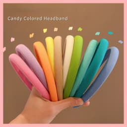 2026 New Children Cute Solid Color Hair Band Headwear Kids Simple Lovely Broadside Headband Baby Girls Acrylic Hair Accessories