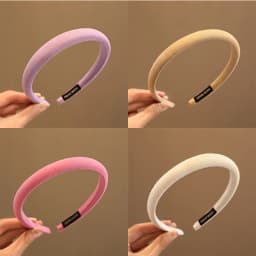 2026 New Children Cute Solid Color Hair Band Headwear Kids Simple Lovely Broadside Headband Baby Girls Acrylic Hair Accessories