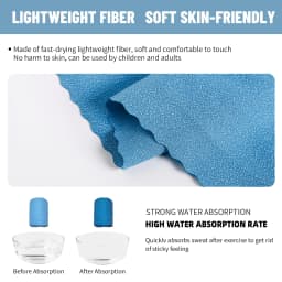 Hiturb Outdoor Travel Round Cloth Bag Packaging Quick Drying Towel Absorbent Quick Drying Lightweight Portable Beach Running