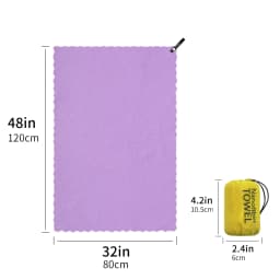 Hiturb Outdoor Travel Round Cloth Bag Packaging Quick Drying Towel Absorbent Quick Drying Lightweight Portable Beach Running