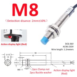 Blue Proximity Switch Inductive Proximity Sensor Detection Switch NPN/PNP NO NC 1-15mm Detection Distance Metal Sensor Switches