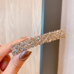 Sweet Color Crystal Spring Hair Clips Pins Handmade Beads Hair Barrettes For Women Girl Fashion Simple Hair Accessories Headwear