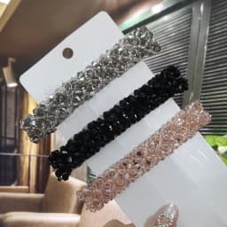 Sweet Color Crystal Spring Hair Clips Pins Handmade Beads Hair Barrettes For Women Girl Fashion Simple Hair Accessories Headwear