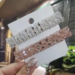 Sweet Color Crystal Spring Hair Clips Pins Handmade Beads Hair Barrettes For Women Girl Fashion Simple Hair Accessories Headwear