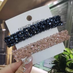 Sweet Color Crystal Spring Hair Clips Pins Handmade Beads Hair Barrettes For Women Girl Fashion Simple Hair Accessories Headwear