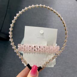 Sweet Color Crystal Spring Hair Clips Pins Handmade Beads Hair Barrettes For Women Girl Fashion Simple Hair Accessories Headwear