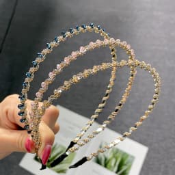 Sweet Color Crystal Spring Hair Clips Pins Handmade Beads Hair Barrettes For Women Girl Fashion Simple Hair Accessories Headwear
