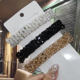 Sweet Color Crystal Spring Hair Clips Pins Handmade Beads Hair Barrettes For Women Girl Fashion Simple Hair Accessories Headwear