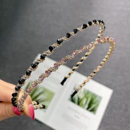 Sweet Color Crystal Spring Hair Clips Pins Handmade Beads Hair Barrettes For Women Girl Fashion Simple Hair Accessories Headwear