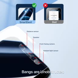 SmartDevil 2PCS Screen Protector for iPhone 17 Pro Max 17 Air 16 Pro Max 15 14 13 Tempered Glass 9H HD Front Film for iPhone 17