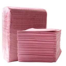 Disposable Nail Manicure Table Mat Pink Waterproof Nail Art Paper 3 Ply Foldable Tatto Bibs Pads Nail Salon Manicure Pad 17inch