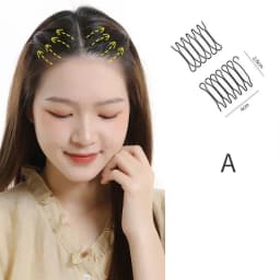Invisible Broken Hair Hairpin Women Tiara Style Tools Roll Curve Needle Bangs Fixed Insert Comb Professional Styling Accessories
