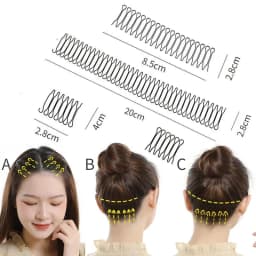 Invisible Broken Hair Hairpin Women Tiara Style Tools Roll Curve Needle Bangs Fixed Insert Comb Professional Styling Accessories