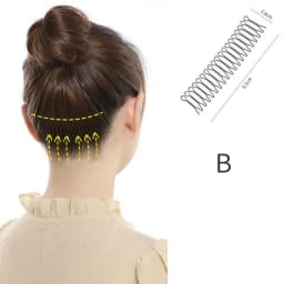 Invisible Broken Hair Hairpin Women Tiara Style Tools Roll Curve Needle Bangs Fixed Insert Comb Professional Styling Accessories