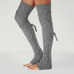 Winter Long Warm Leg Warmers Knitting Knee High Socks Women Boot Topper Sock Skinny Stockings Girl's Polainas