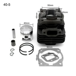 Replacement 44mm & 40mm Cylinder Piston Kit for 44-5 & 40-5 Brush Cutter Engine 44F-5 & 40F-5