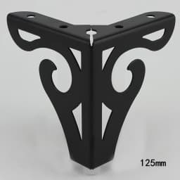 4pcs 10/12.5cm Hollow Carving Metal Furniture Legs Sofa Legs Cupboard Table Bed Legs with Screws Furniture Foot Level