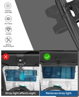 Sun Visor for SUVs Trucks Car Polarized Sunshade Anti-Dazzle Anti-UV Rotatable Adjustable Sunvisor Clear Vision Car Accessories