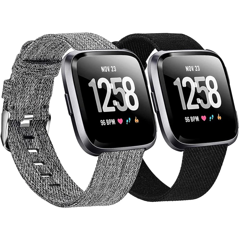 Band for Fitbit Versa 2/Fitbit Versa Lite Breathable Woven Fabric Strap Replacement Wristband for Fitbit Versa Smart Watch