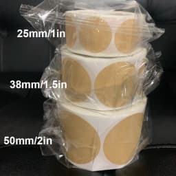 100/500Pcs Kraft Paper Stickers Round Blank Labels For Handmade Gift Tag Paper DIY Envelope Sealing Stickers Stationery