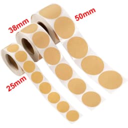100/500Pcs Kraft Paper Stickers Round Blank Labels For Handmade Gift Tag Paper DIY Envelope Sealing Stickers Stationery