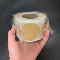 100/500Pcs Kraft Paper Stickers Round Blank Labels For Handmade Gift Tag Paper DIY Envelope Sealing Stickers Stationery