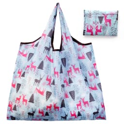 BIG Eco-Friendly Folding Shopping Bag Reusable Portable Shoulder Handbag for Travel Grocery Fashion Pocket Tote