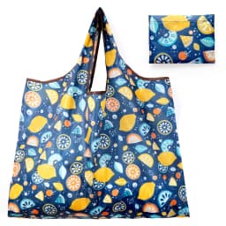 BIG Eco-Friendly Folding Shopping Bag Reusable Portable Shoulder Handbag for Travel Grocery Fashion Pocket Tote