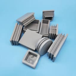 4pcs Gray Plastic Square chair table feet cap Pipe Tube Blanking End Caps Insert Furniture Leg Plug decorative dust cover