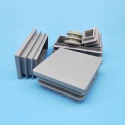 4pcs Gray Plastic Square chair table feet cap Pipe Tube Blanking End Caps Insert Furniture Leg Plug decorative dust cover