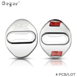 Ceyes 4pcs Car Accessories Decorat And Protecte Door Lock Cover Case For Honda Mugen Power Typer Civic Accord CRV Auto Styling