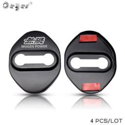 Ceyes 4pcs Car Accessories Decorat And Protecte Door Lock Cover Case For Honda Mugen Power Typer Civic Accord CRV Auto Styling