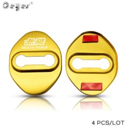 Ceyes 4pcs Car Accessories Decorat And Protecte Door Lock Cover Case For Honda Mugen Power Typer Civic Accord CRV Auto Styling