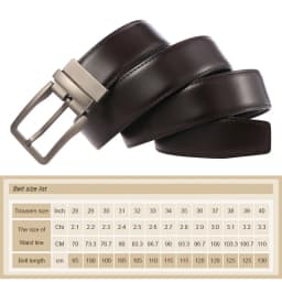 VATLTY New Men's Leather Belt Alloy Pin Buckle Gold Belt Natural Cowhide 130cm Silver Belt Trousers Reversible Girdles for Male