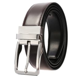 VATLTY New Men's Leather Belt Alloy Pin Buckle Gold Belt Natural Cowhide 130cm Silver Belt Trousers Reversible Girdles for Male