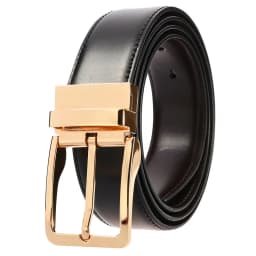 VATLTY New Men's Leather Belt Alloy Pin Buckle Gold Belt Natural Cowhide 130cm Silver Belt Trousers Reversible Girdles for Male