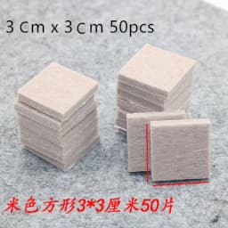 18-128 pcs Felt Chair Leg Pads 5mm Thick  Floor Scratch Protector Mat Mute Non-slip Self Adhesive DIY Furniture Accessories