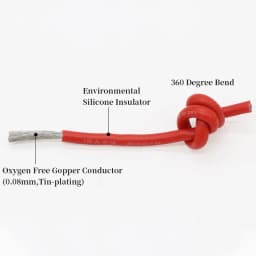 1M/5M Heat-resistant cable 30 28 26 24 22 20 18 16 15 14 12 10 8AWG Ultra Soft Silicone Wire High Temperature Flexible Copper