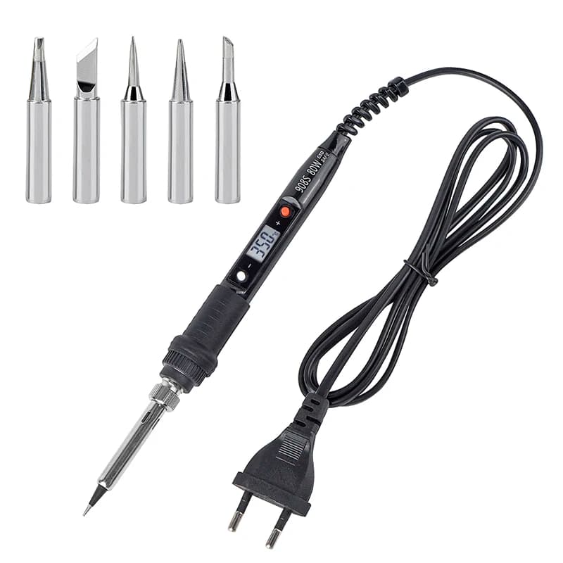 JCD Electric soldering iron 80W LCD Digital Display Adjustable temperature soldering iron tips 220V/110V Welding solder tools