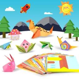 54 Pages Montessori Toys DIY Kids Craft Toy 3D Cartoon Animal Origami Handcraft Paper Art Learning Educational Toys for Children