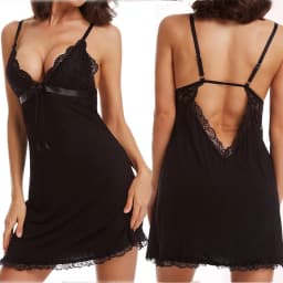 Dropship Red Women Sexy Lace Backless Lingerie Set Plus Size Lady Sleepwears Erotic Nightwear Nightgown Female Mujer Vestido