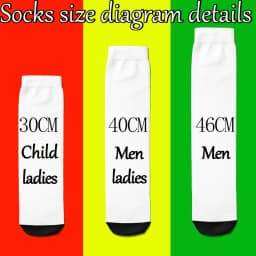 Personal Customized Avatar Printed Socks for Men Women Fashion Funny Cotton Long Socks for Children DIY Design Compression Socks