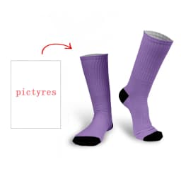 Personal Customized Avatar Printed Socks for Men Women Fashion Funny Cotton Long Socks for Children DIY Design Compression Socks