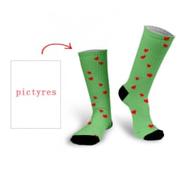 Personal Customized Avatar Printed Socks for Men Women Fashion Funny Cotton Long Socks for Children DIY Design Compression Socks