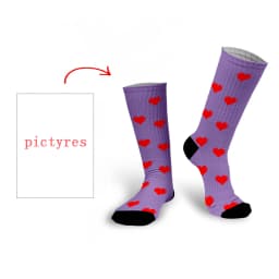 Personal Customized Avatar Printed Socks for Men Women Fashion Funny Cotton Long Socks for Children DIY Design Compression Socks